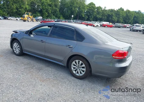 2012 Volkswagen Passat 2.5L S from USA, damaged, VIN 1VWAH7A34CC058370